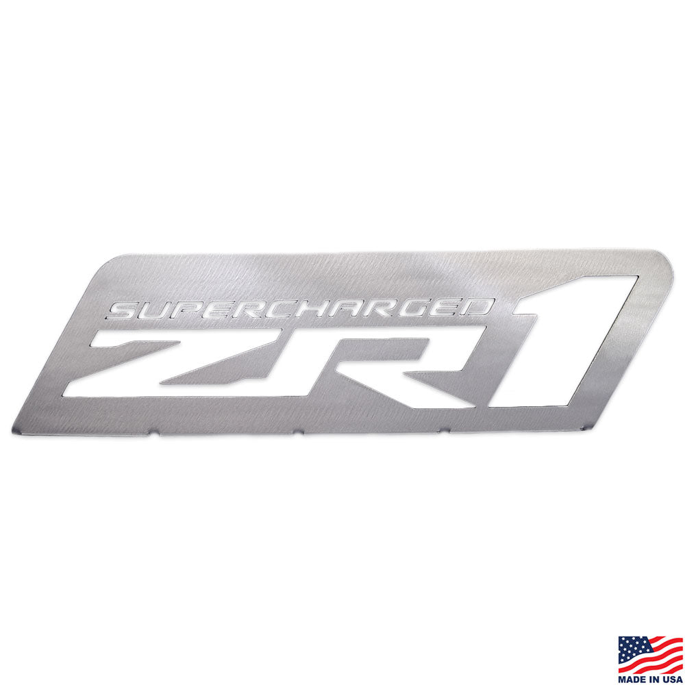 Supercharged ZR1 Steel Desk Emblem