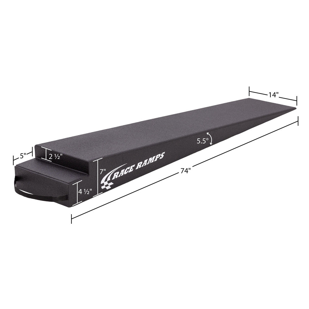 Image showing the dimensions for the seven inch high trailer ramps