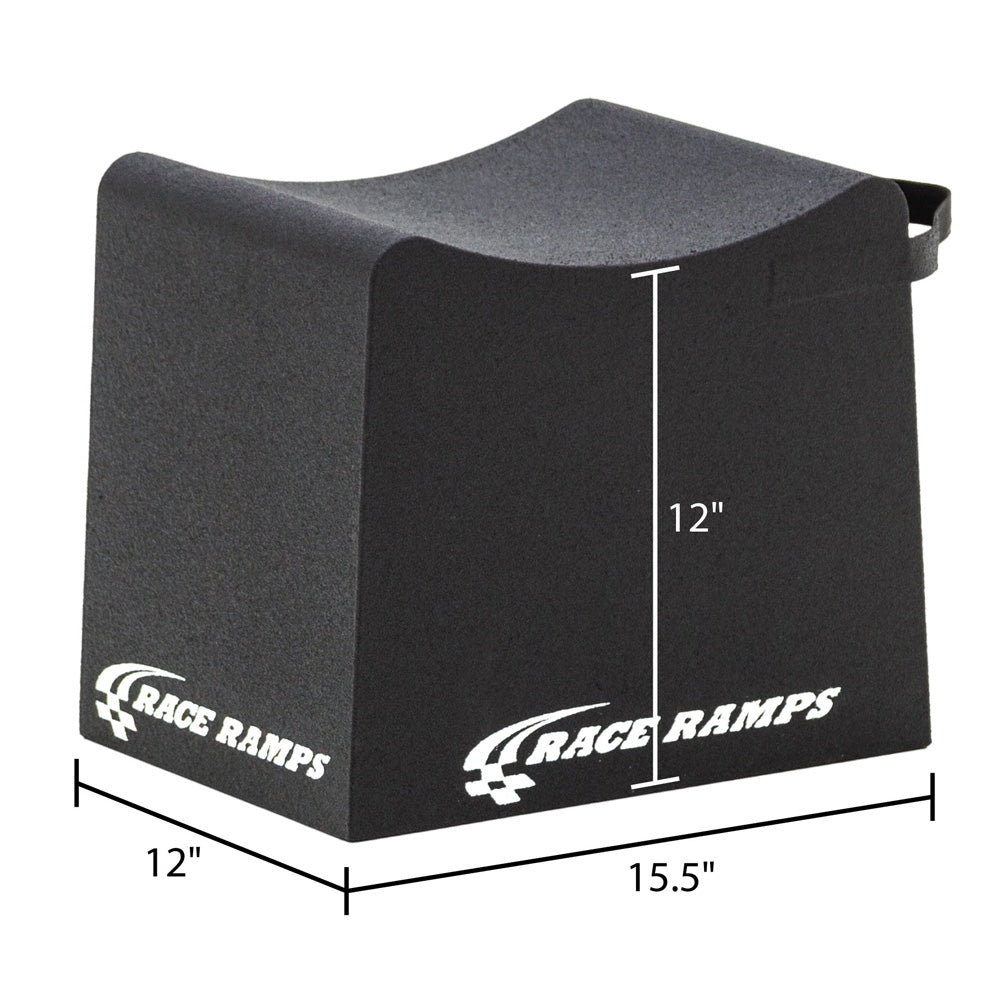 Image showing the dimensions for the Wheel Cribs 12 Inch One Piece 