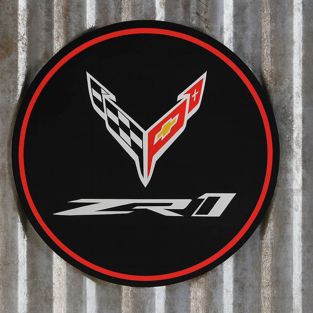 8th Generation Corvette ZR1 Emblem Round Sign