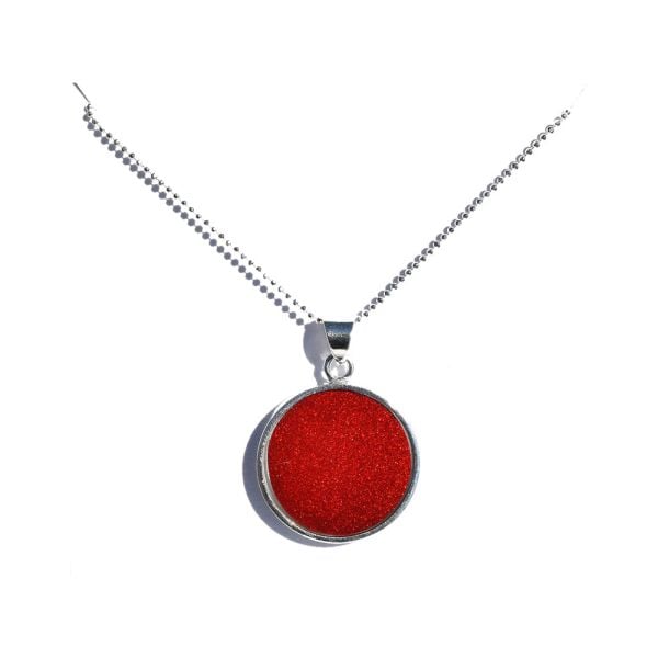 Crash Jewelry Red Mist Large Circle Necklace