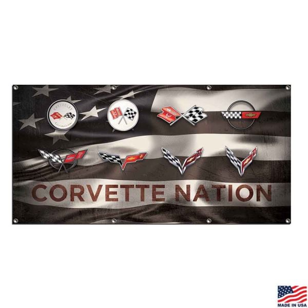 C1-C8 Corvette Nation Art Banner