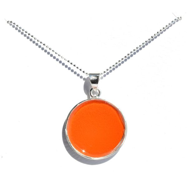 Crash Jewelry Sebring Orange Circle Necklace 
