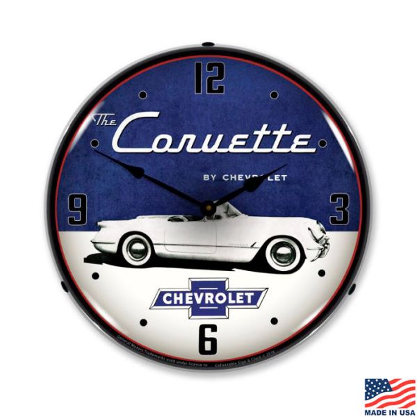 1954 Corvette LED Lighted Clock