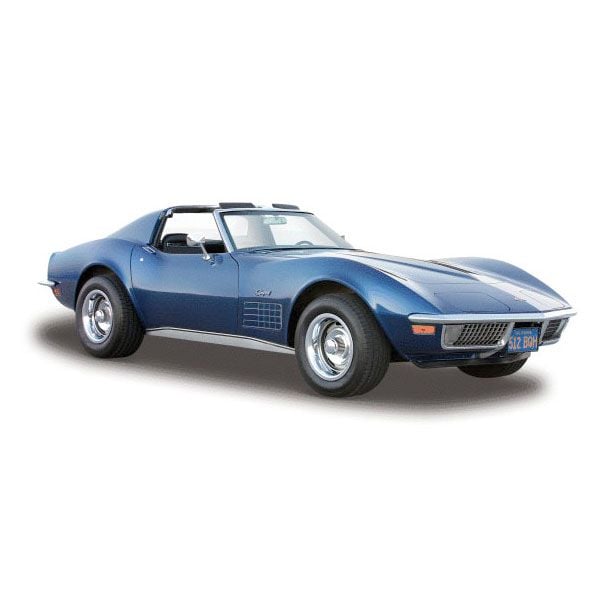 1970 Blue Corvette Diecast Model