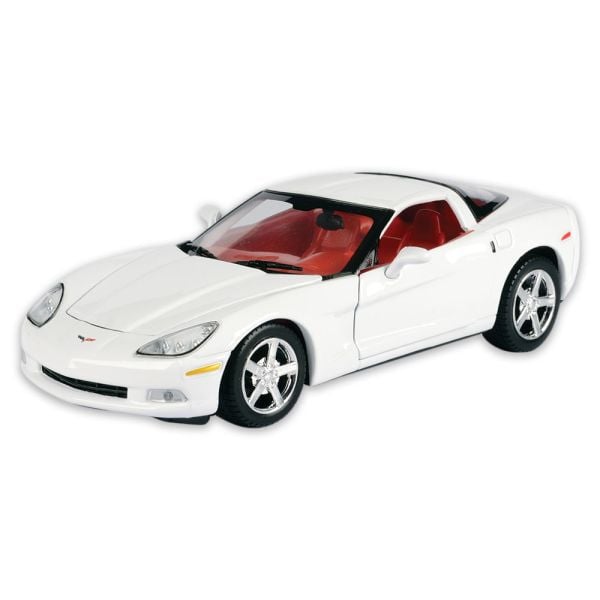 2005 Corvette White Diecast Model