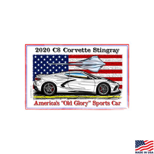 America's "Old Glory" Sports Car 2020 C8 Corvette