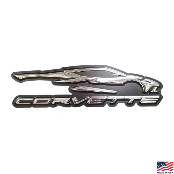 C8 Corvette Gesture Stainless Steel Sign