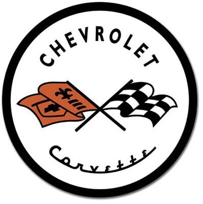 1953 C1 Corvette Emblem Tin Sign