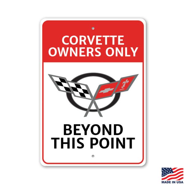 C5 Corvette Owners Only Tin Sign