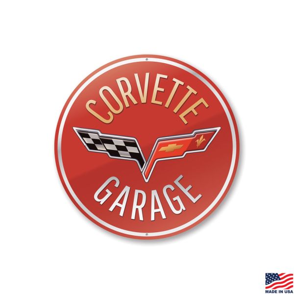 C6 Corvette Garage Tin Sign